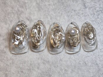 moqu.【モク】/ぷっくりクリアアートネイル