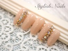スタイリッシュネイルズ(Stylish Nails)/オフィスネイル（ピンクベージュ