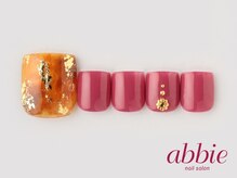 ネイルサロンアビー 北千住店(abbie)/フット べっ甲ネイル ￥9900