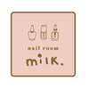 ミルク(milk.)ロゴ