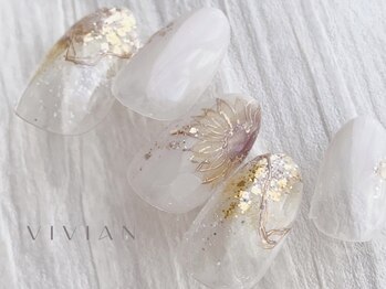 ヴィヴィアン ネイル(Vivian nail)/ひまわりネイル