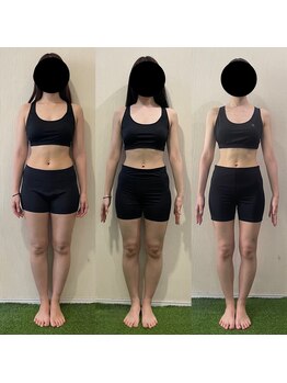 カスタムフィットジム(CUSTOM FIT GYM)/女性ビフォーアフター