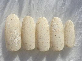雪の結晶ネイル