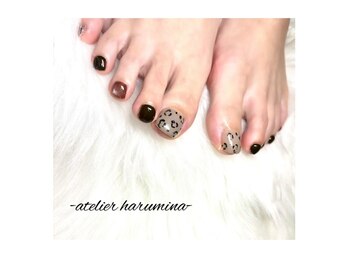 アトリエハルミナ バイ バラ 三島店(atelierharumina by valla)/フットネイル/アニマルネイル