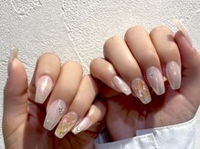 ネイルマジック 仙台一番町店(NAIL MAJIC)/ホワイトミラーネイル