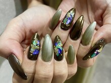 プロテア(protea)/秋ネイル