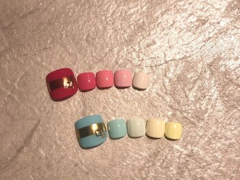 ネイルサロン ブリオン(Nail Salon Bullion)/カラフルグラデーションネイル