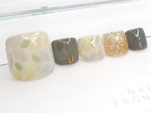 ネイルフロンティア 吉祥寺(NAIL FRONTIER)/パステルフラワーフット8980円～