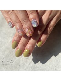 春色ニュアンスネイル