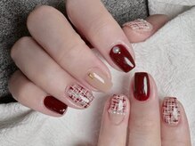 ファンシー 新宿店(Fancy)/冬ネイル/ツイード/ワンホン