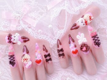 シンデレラネイル(CINDERELLA NAIL)/【チップ長さだしネイル】