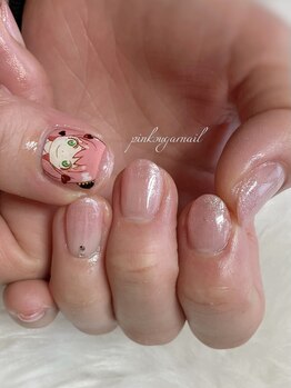 ピンクシュガーネイル(pink sugar nail)/☆痛ネイル☆