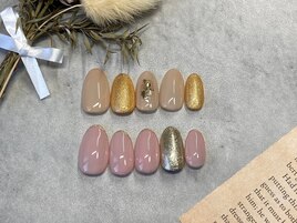 ラメ使用シンプルアート