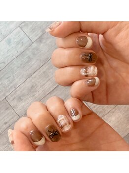 リアン(Re:an)/カフェモカチェックフレンチ