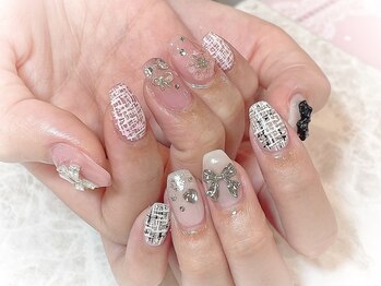 キャッツアイ東京 新宿店(Cat's eye TOKYO)/ツイードネイル