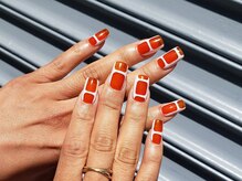 moqu.【モク】/シアー手描きアートネイル