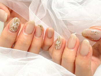 シェリ バイ リッシュ(Cheri by RICHE)/ヌーディ水引ネイル