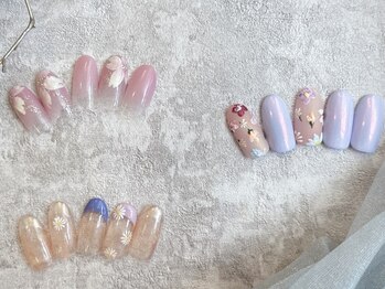 ガーデン ヘア&エステ&ネイル Gardenの写真/New定額コース★【シンプル&オフィス¥6000/トレンド¥7000/贅沢アート¥8000】デザイン豊富で気分が上がる♪