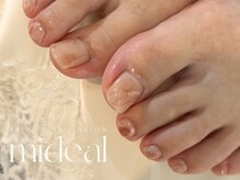 ミディール(mideal)/ピンクニュアンスフットデザイン