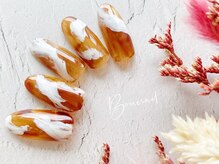 ボネール(nail ＆ eyelash Bounail)/ブラウン　ニュアンス　秋