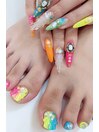 ハンドフットSummerネイル