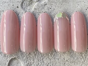 フリークネイル(FREAK Nail)/シンプルガラスフレンチ ¥7000