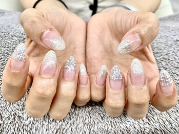 【澁谷】ツイードネイル