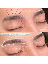 セリ 表参道 明治神宮前(ceri)/ナチュラル平行アーチ眉