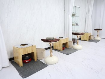 キュル(Kyul)の写真/よもぎ蒸し/モリンガ蒸しで身体の芯を温めリラックス♪腸もみとセットで内蔵機能を改善し、冷え改善にも◎