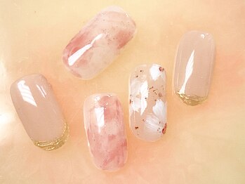 定額B ¥6500手書きフラワー