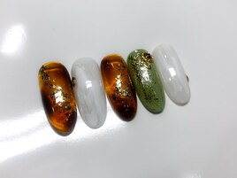 べっ甲ニュアンスネイル