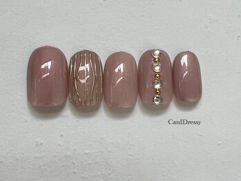 キラキラパーツネイル