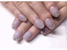ネイルサロン アテナ(Athena)/ガラスフレンチ×ピクシーネイル