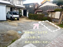 シーネイルズ(Shee nails)の雰囲気（駐車場はこんな感じに停めてください～）