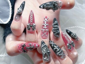 シンデレラネイル(CINDERELLA NAIL)/【スカルプ長さだしネイル】