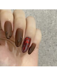 バレンタインネイル