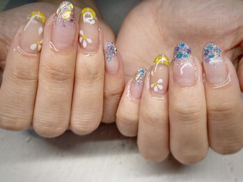 春のお揃いネイル☆kanae