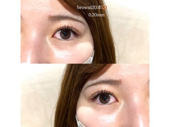 ウェヌス アイ ビューティ(VENUS eye beauty)/ブラウンエクステ140本