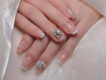 ベストネイル 渋谷109前店(Best Nail)/キラキラ/ガラスフレンチ