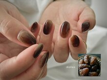 ウーネイル 代々木上原(woo nail)/ブラウンジューシーネイル