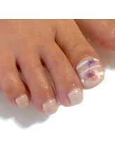 ビアンカ(Bianca)/ベージュラメ☆ワンカラーネイル