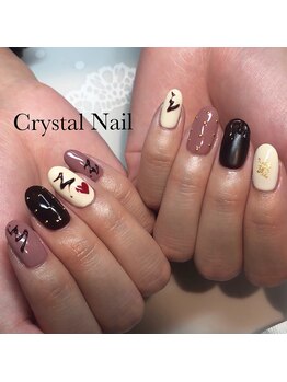 クリスタルネイル ボンベルタ橘店(CRYSTAL NAIL)/バレンタインネイル