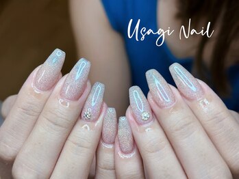 ウサギネイル 新大久保店(usagi nail)/マグネットフレンチ秋可愛い