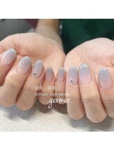 ジェルメ(germer)/くすみブルーでグラデーション！