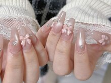 ルネネイル(Lune nail)の雰囲気（リボンネイル）
