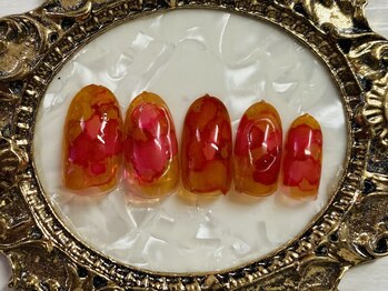 水彩電気インクネイル