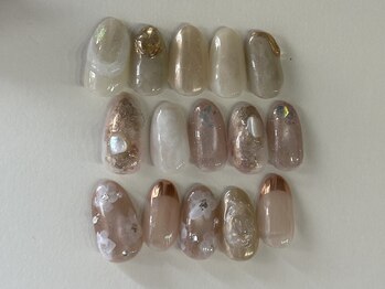 レアネイル(Lea nail)/4月定額デザイン　お色味変更◎