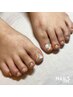 【FOOT】120min(full design)￥13,200/2時間 全ての爪にデザインが入るコース