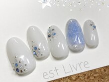 エストリブレ(estLivre)/ブルーローズネイル