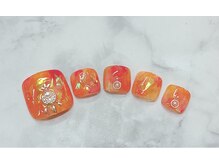 フィールネイル 天王町店(feelnail)/フットデザインコース　112500円